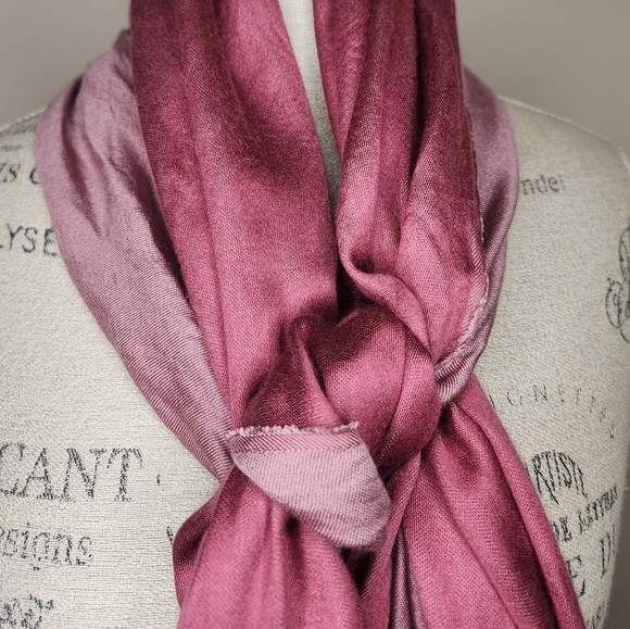 Pink Pashmina Shawl Blanket Scarf - Picture 7 of 10